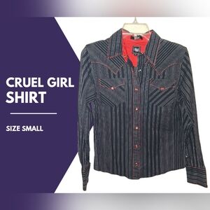 Cruel Girl Red and Black Shirt